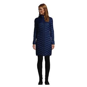 Land’s End Ultralight Packable Long Down Coat